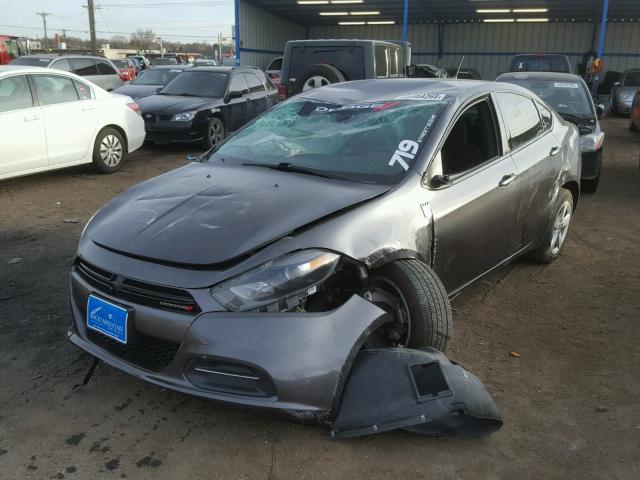 1C3CDFBB8GD529058 - 2016 DODGE DART SXT GRAY photo 2