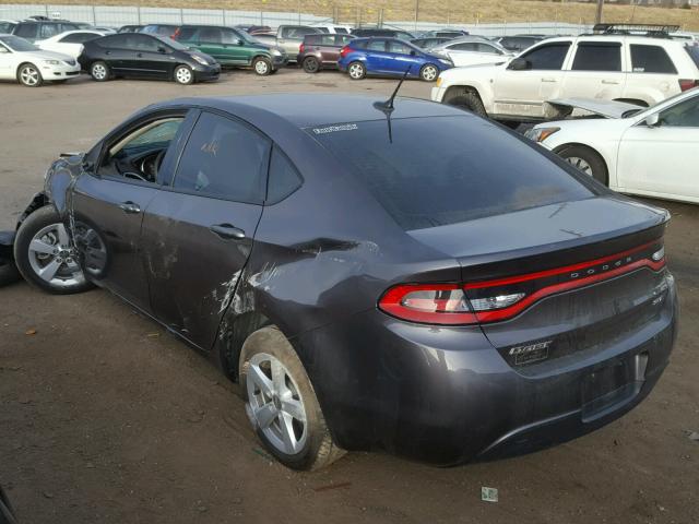 1C3CDFBB8GD529058 - 2016 DODGE DART SXT GRAY photo 3