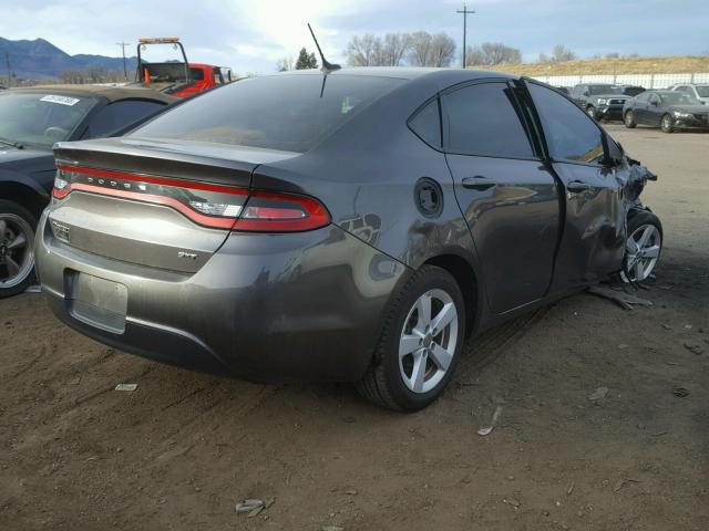 1C3CDFBB8GD529058 - 2016 DODGE DART SXT GRAY photo 4