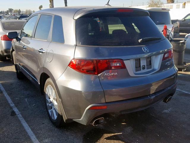 5J8TB1H24AA006108 - 2010 ACURA RDX GRAY photo 3