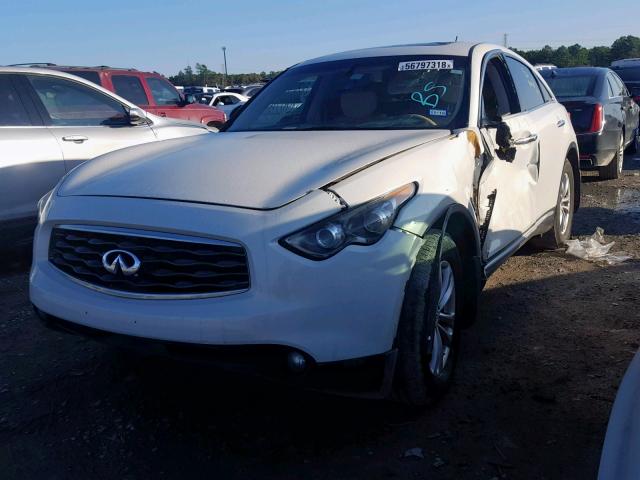 JNRAS18U59M100564 - 2009 INFINITI FX35 WHITE photo 2