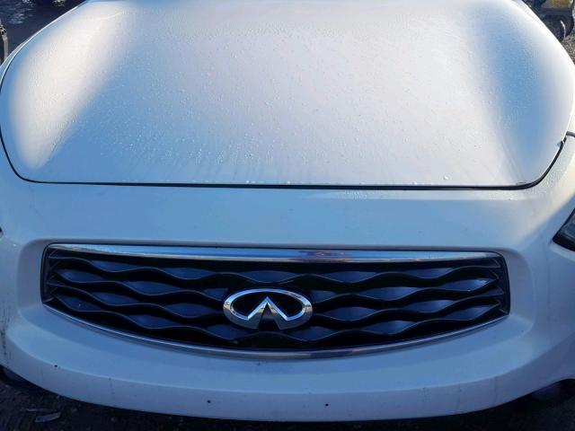 JNRAS18U59M100564 - 2009 INFINITI FX35 WHITE photo 7