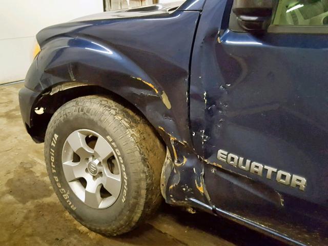 5Z6BD06T09C414178 - 2009 SUZUKI EQUATOR BA BLUE photo 9