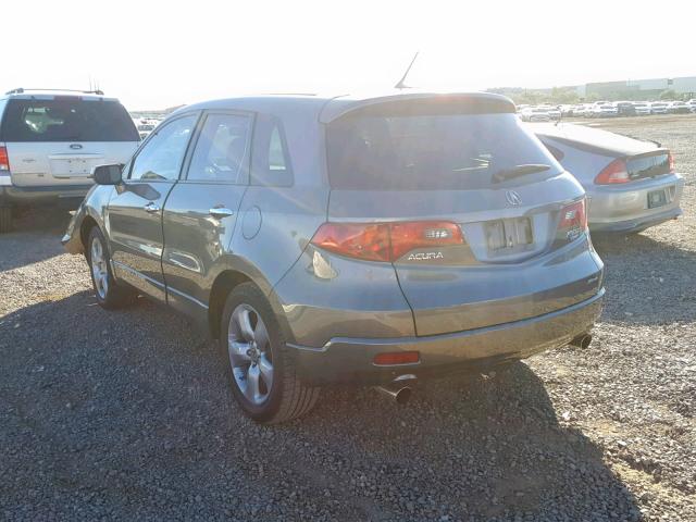 5J8TB182X7A009068 - 2007 ACURA RDX CHARCOAL photo 3