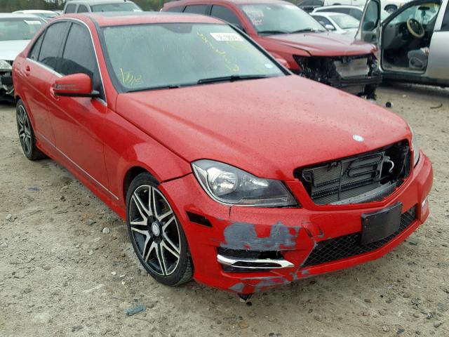 WDDGF4HB2EA953178 - 2014 MERCEDES-BENZ C 250 RED photo 1