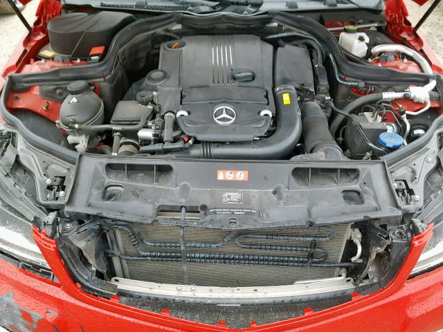 WDDGF4HB2EA953178 - 2014 MERCEDES-BENZ C 250 RED photo 7