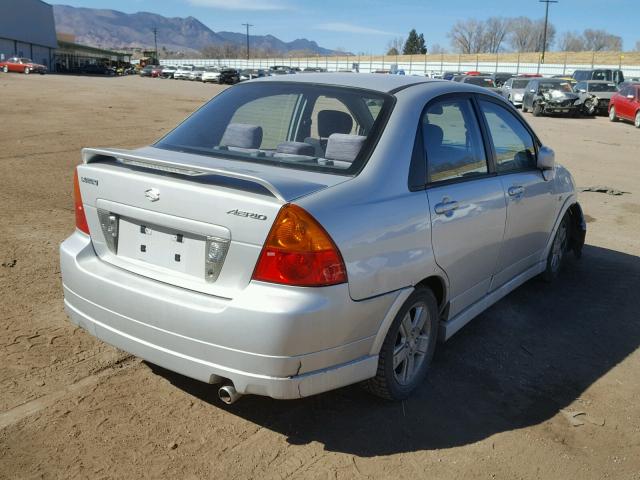 JS2RA41S335164822 - 2003 SUZUKI AERIO S GRAY photo 4