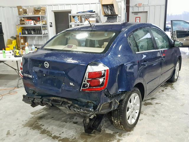 3N1AB61E88L680341 - 2008 NISSAN SENTRA 2.0 BLUE photo 4