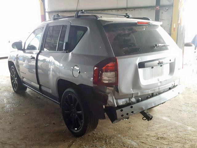 1C4NJCBA0FD275007 - 2015 JEEP COMPASS SP SILVER photo 3