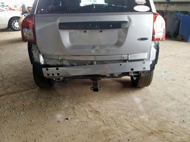 1C4NJCBA0FD275007 - 2015 JEEP COMPASS SP ვერცხლისფერი ფოტო 9