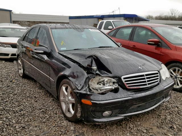 WDBRF52H17A947962 - 2008 MERCEDES-BENZ C300 BLACK photo 1