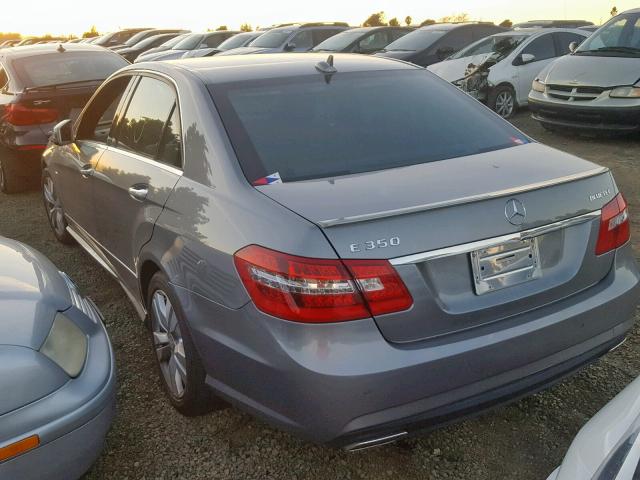 WDDHF2EB8CA591951 - 2012 MERCEDES-BENZ E 350 BLUE GRAY photo 3