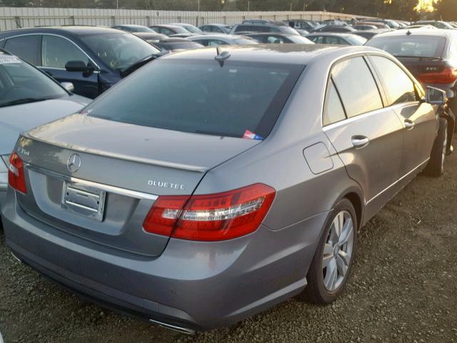 WDDHF2EB8CA591951 - 2012 MERCEDES-BENZ E 350 BLUE GRAY photo 4