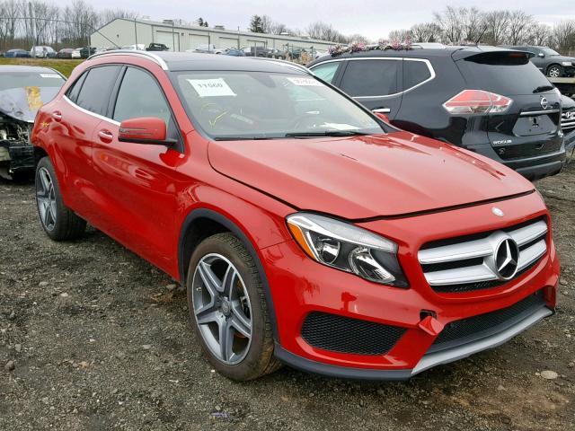 WDCTG4GB7GJ194290 - 2016 MERCEDES-BENZ GLA 250 4M RED photo 1