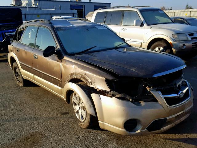 4S4BP60C186302399 - 2008 SUBARU OUTBACK TWO TONE photo 1