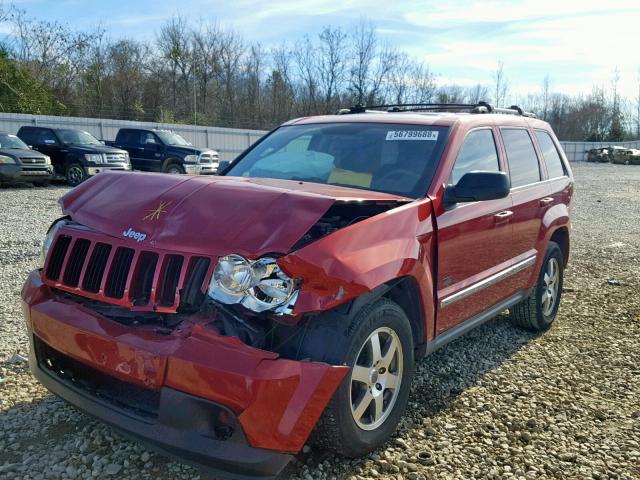 1J8GS48K19C552147 - 2009 JEEP GRAND CHER BURGUNDY photo 2