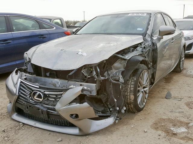 JTHBF1D23E5032782 - 2014 LEXUS IS 250 GRAY photo 2