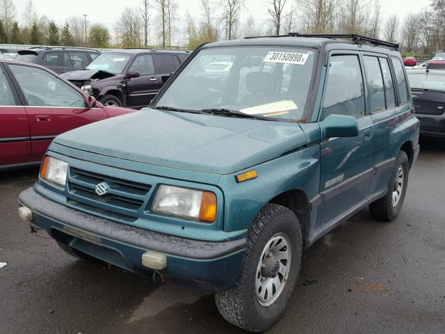 2S3TD03V6V6405949 - 1997 SUZUKI SIDEKICK J GREEN photo 2