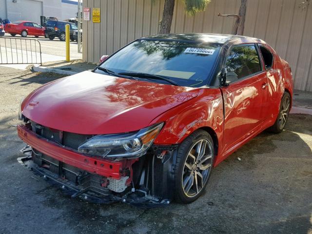 JTKJF5C70FJ011973 - 2015 TOYOTA SCION TC 红色 照片 2