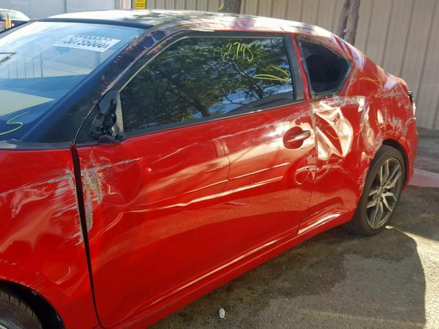 JTKJF5C70FJ011973 - 2015 TOYOTA SCION TC 红色 照片 9