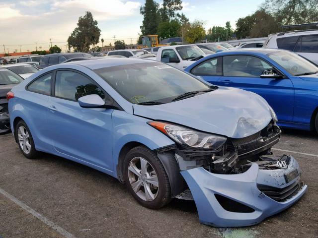 KMHDH6AEXDU019737 - 2013 HYUNDAI ELANTRA CO BLUE photo 1