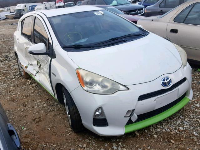 JTDKDTB34C1014326 - 2012 TOYOTA PRIUS C WHITE photo 1