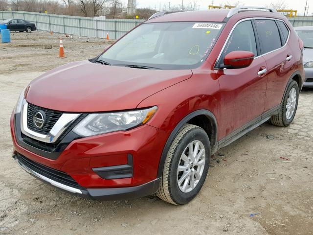 5N1AT2MV7JC752433 - 2018 NISSAN ROGUE SV RED photo 2