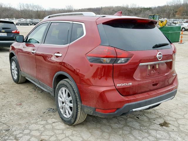 5N1AT2MV7JC752433 - 2018 NISSAN ROGUE SV RED photo 3