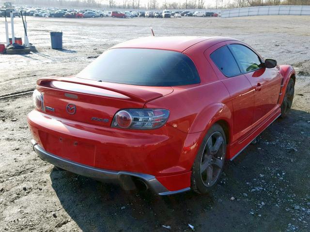 JM1FE173640132140 - 2004 MAZDA RX8 RED photo 4