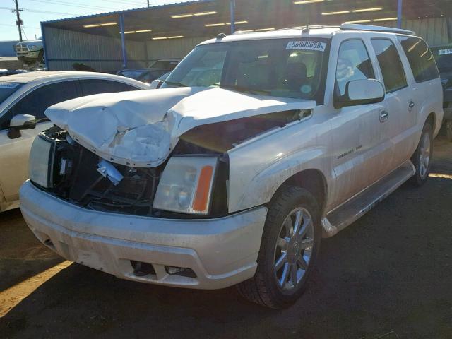 3GYFK66N45G194460 - 2005 CADILLAC ESCALADE E WHITE photo 2