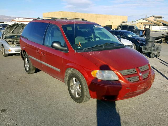 1D4GP45R55B256495 - 2005 DODGE CARAVAN SX RED photo 1