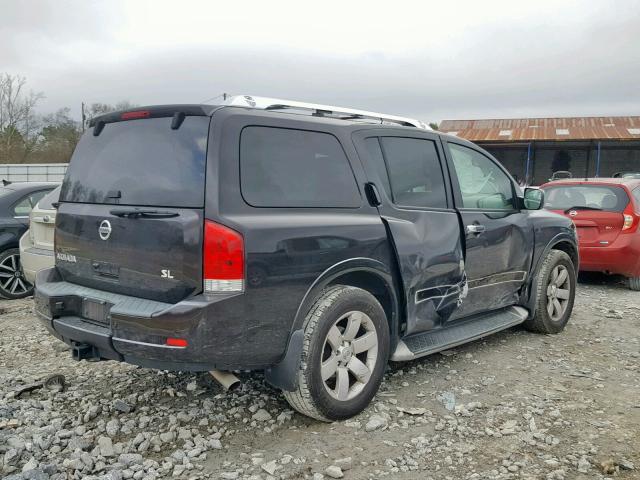 5N1AA0ND2CN604312 - 2012 NISSAN ARMADA SV BLACK photo 4