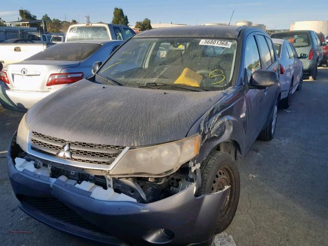 JA4MS31X07U004846 - 2007 MITSUBISHI OUTLANDER GRAY photo 2