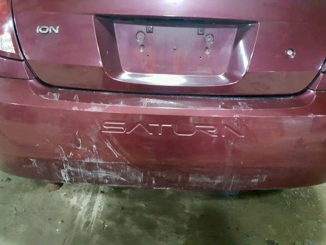 1G8AL52F23Z188833 - 2003 SATURN ION LEVEL BURGUNDY photo 9