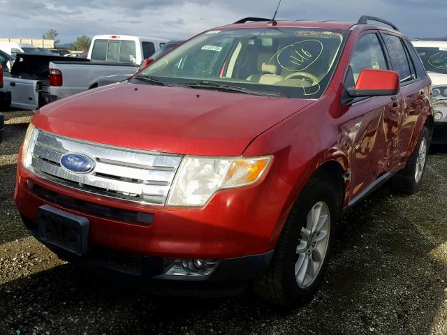 2FMDK38C27BA57204 - 2007 FORD EDGE SEL RED photo 2