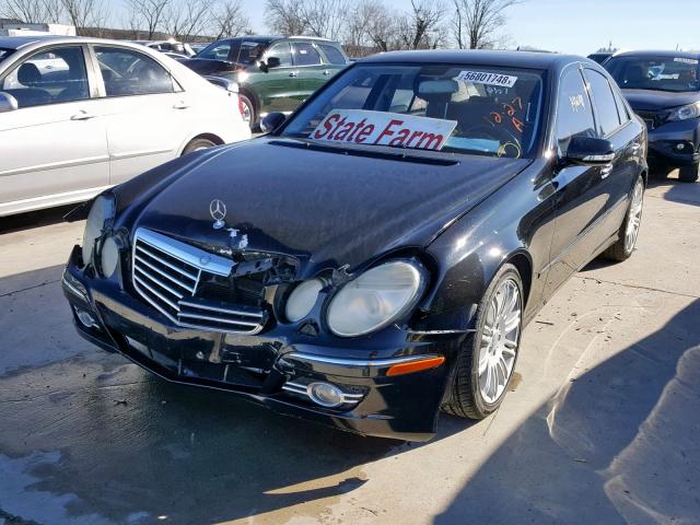 WDBUF56X58B211887 - 2008 MERCEDES-BENZ E 350 BLACK photo 2