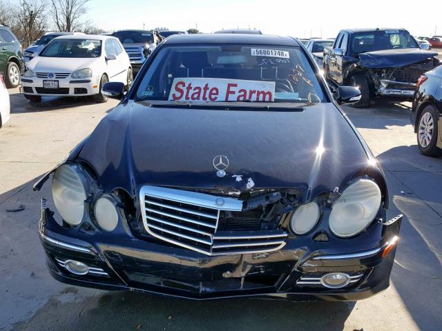 WDBUF56X58B211887 - 2008 MERCEDES-BENZ E 350 BLACK photo 9