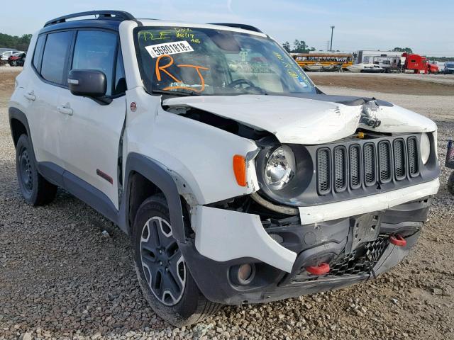 ZACCJBCT1GPD51869 - 2016 JEEP RENEGADE T WHITE photo 1