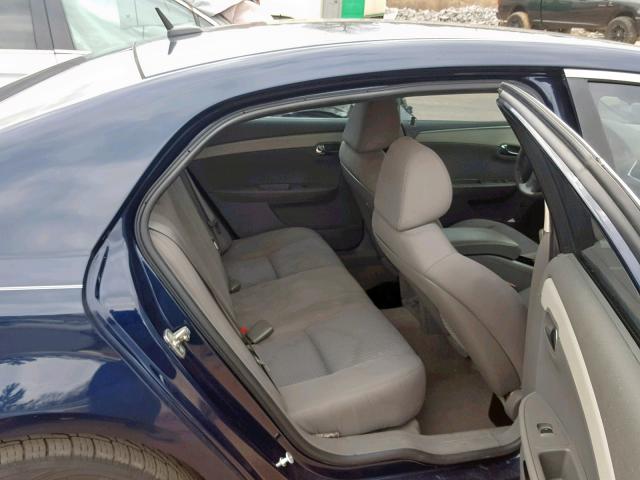 1G1ZC5E16BF310160 - 2011 CHEVROLET MALIBU 1LT BLUE photo 6