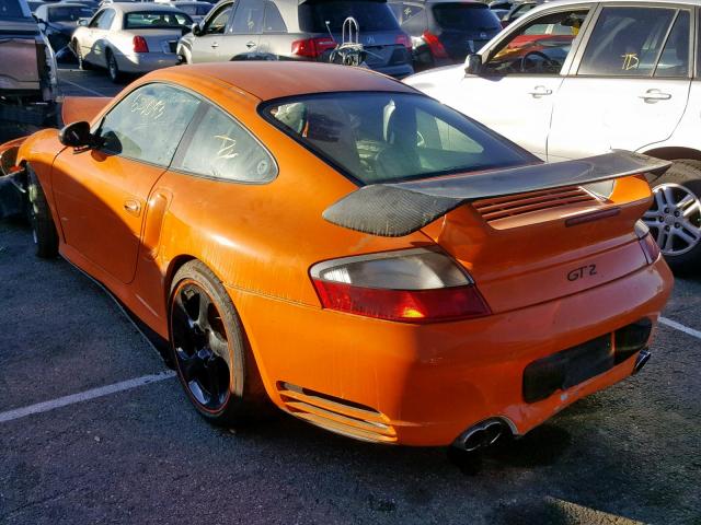 WP0AB29911S687622 - 2001 PORSCHE 911 TURBO ORANGE photo 3