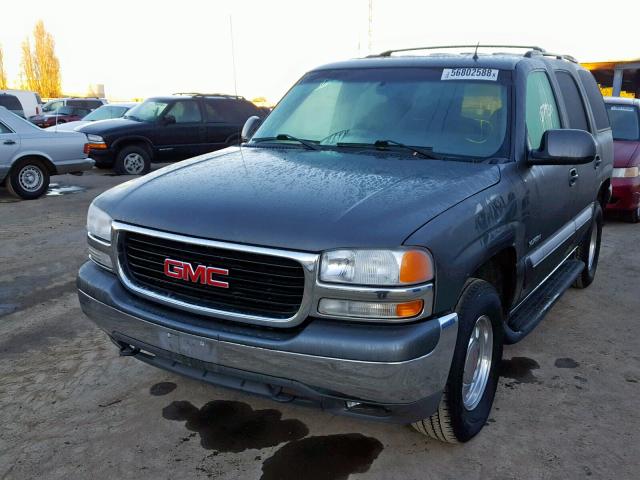 1GKEK13T82J187775 - 2002 GMC YUKON GRAY photo 2