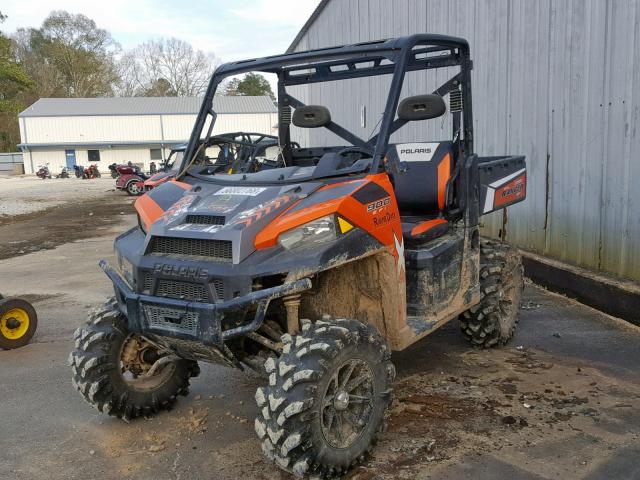 4XAUH88A9DB627044 - 2013 POLARIS RANGER 900 ORANGE photo 2