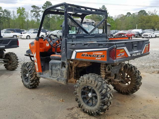 4XAUH88A9DB627044 - 2013 POLARIS RANGER 900 ORANGE photo 3