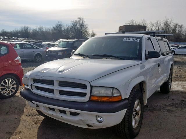 1D7HL32X53S252640 - 2003 DODGE DAKOTA SPO WHITE photo 2