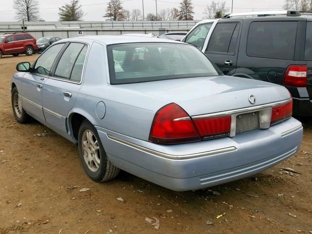 2MEFM75WX1X707581 - 2001 MERCURY GRAND MARQ BLUE photo 3