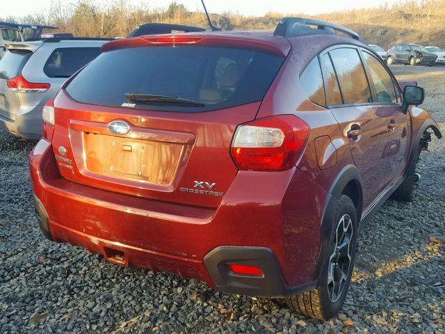 JF2GPAKC6D2212713 - 2013 SUBARU XV CROSSTR RED photo 4