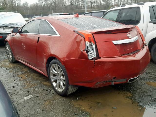 1G6DK1ED9B0117207 - 2011 CADILLAC CTS PERFOR RED photo 3