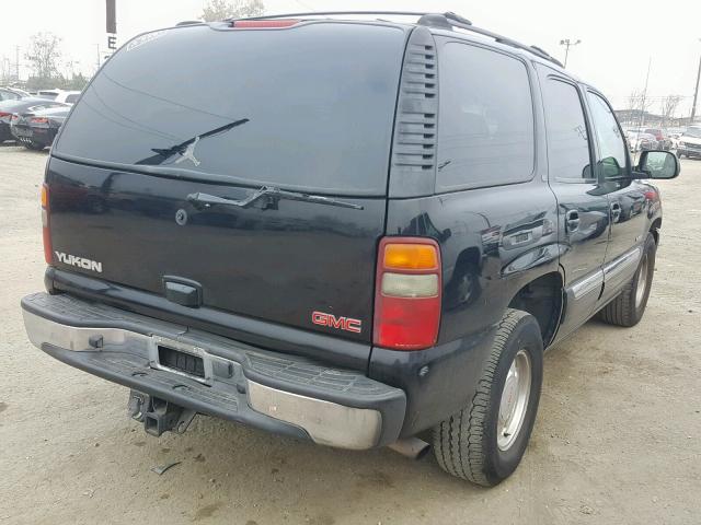 1GKEC13T12R253114 - 2002 GMC YUKON BLACK photo 4