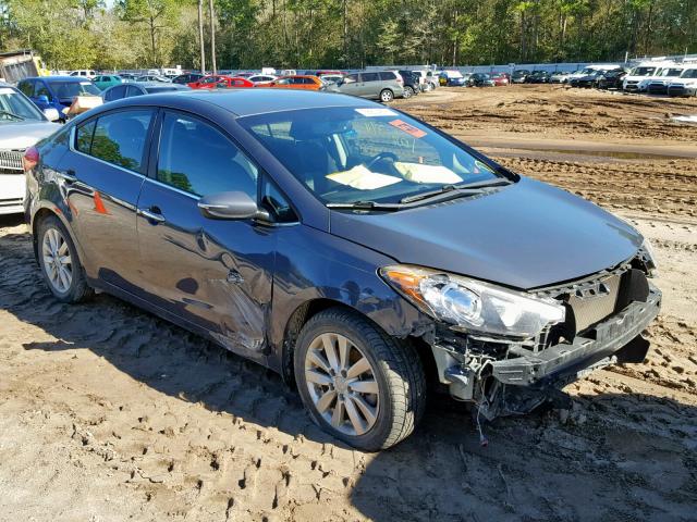 KNAFX4A88E5197153 - 2014 KIA FORTE EX GRAY photo 1