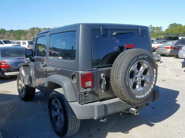 1C4AJWAG2HL517620 - 2017 JEEP WRANGLER S GRAY photo 3